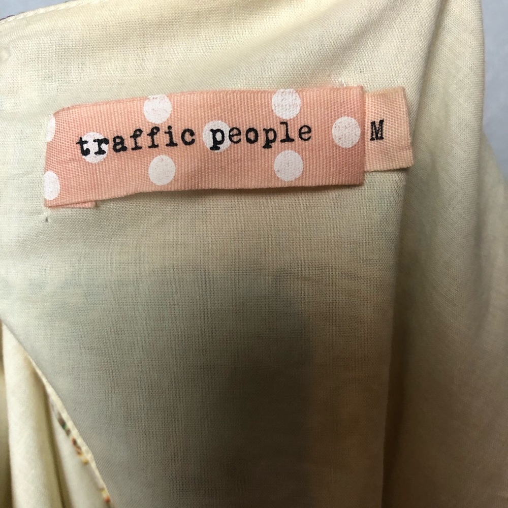 TRAFFIC PEOPLE gold bejeweled jewel print Dress M - Picture 9 of 14